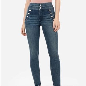 Express  Denim Jeans Super High Rise size 4